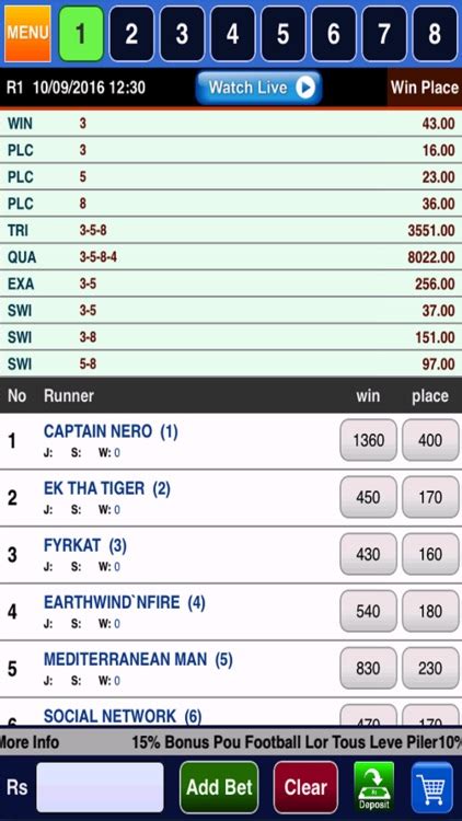 totelepep horse racing.